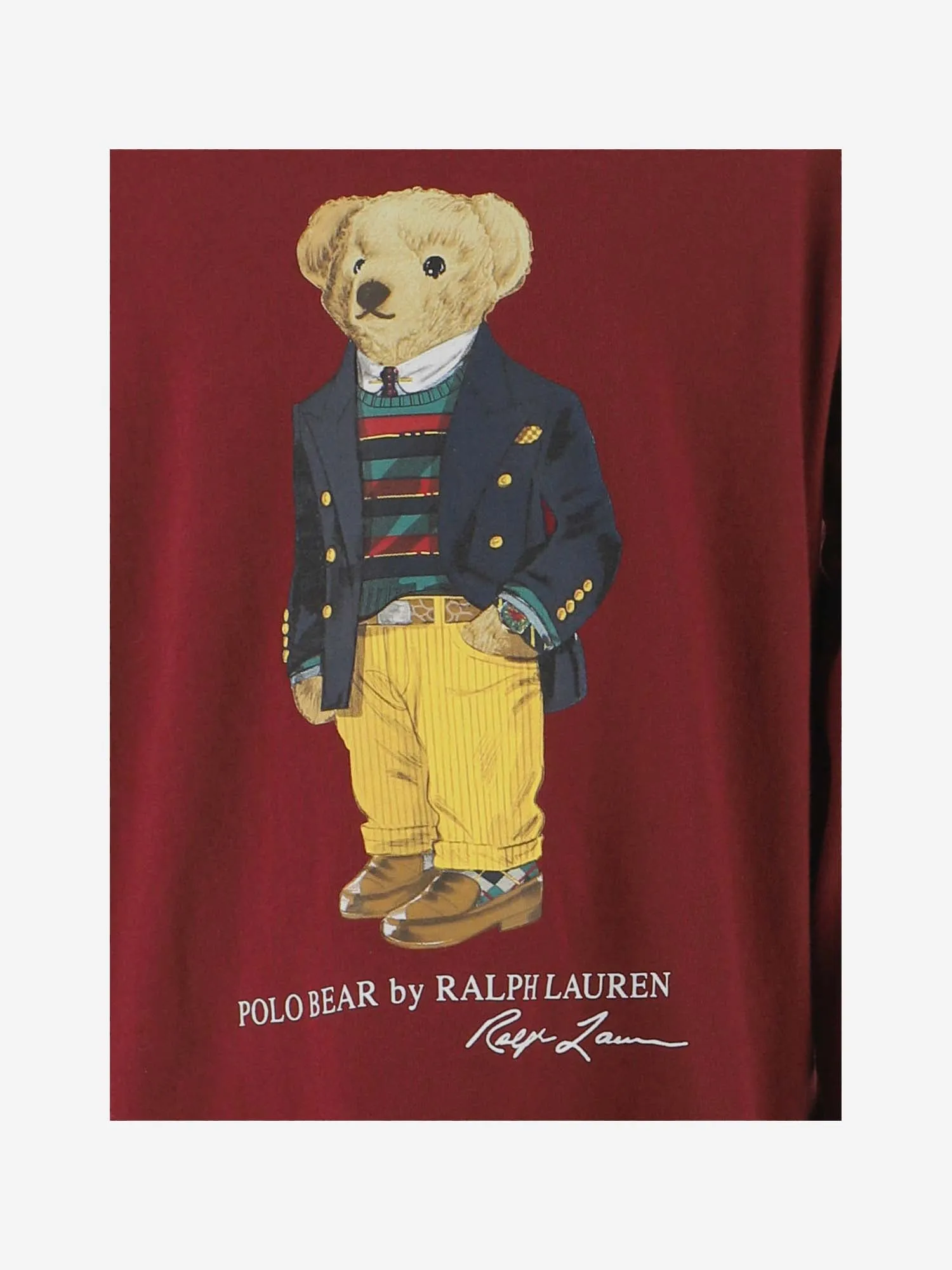 Ralph Lauren Kids Polo Bear Print Crewneck Sweatshirt