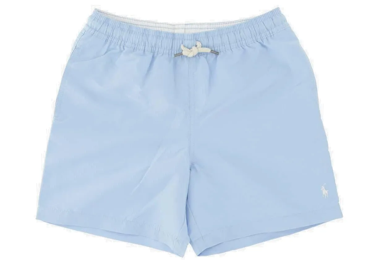 Ralph Lauren Kids Polo Pony Drawstring Swim Shorts