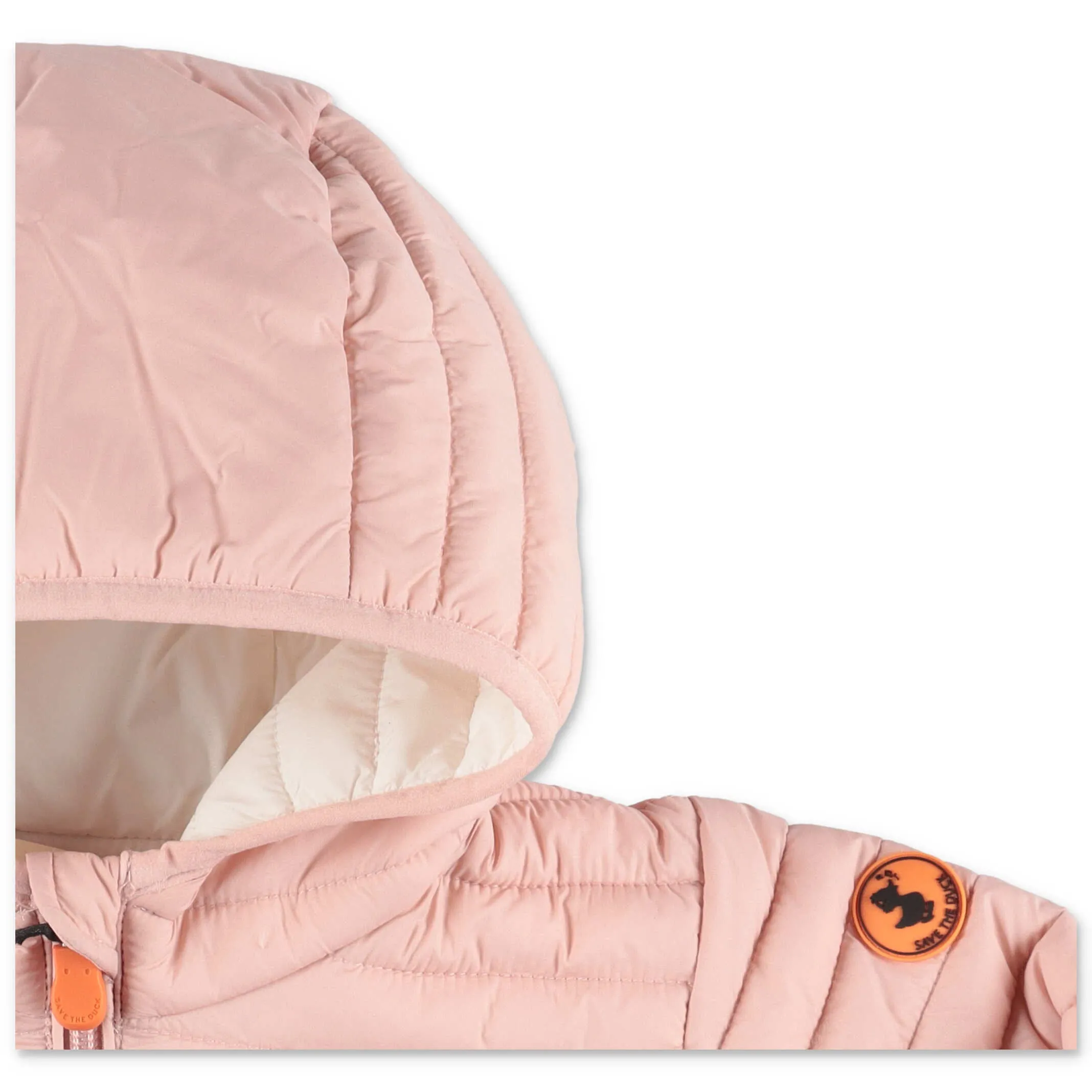 Save The Duck Kids Logo Patch Hooded Jacket