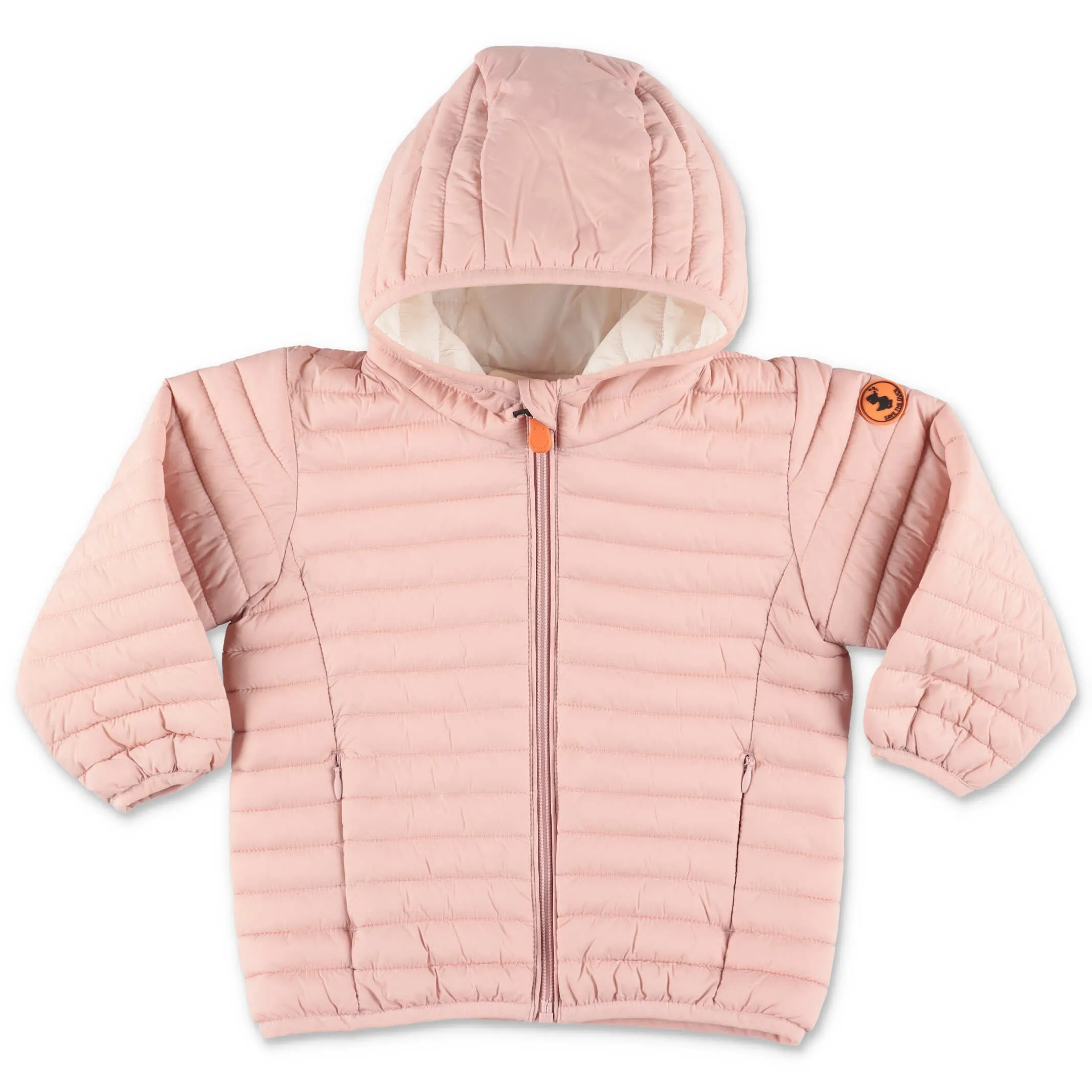 Save The Duck Kids Logo Patch Hooded Jacket