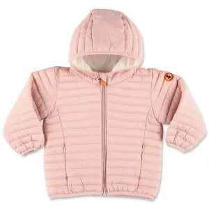 Save The Duck Kids Logo Patch Hooded Jacket