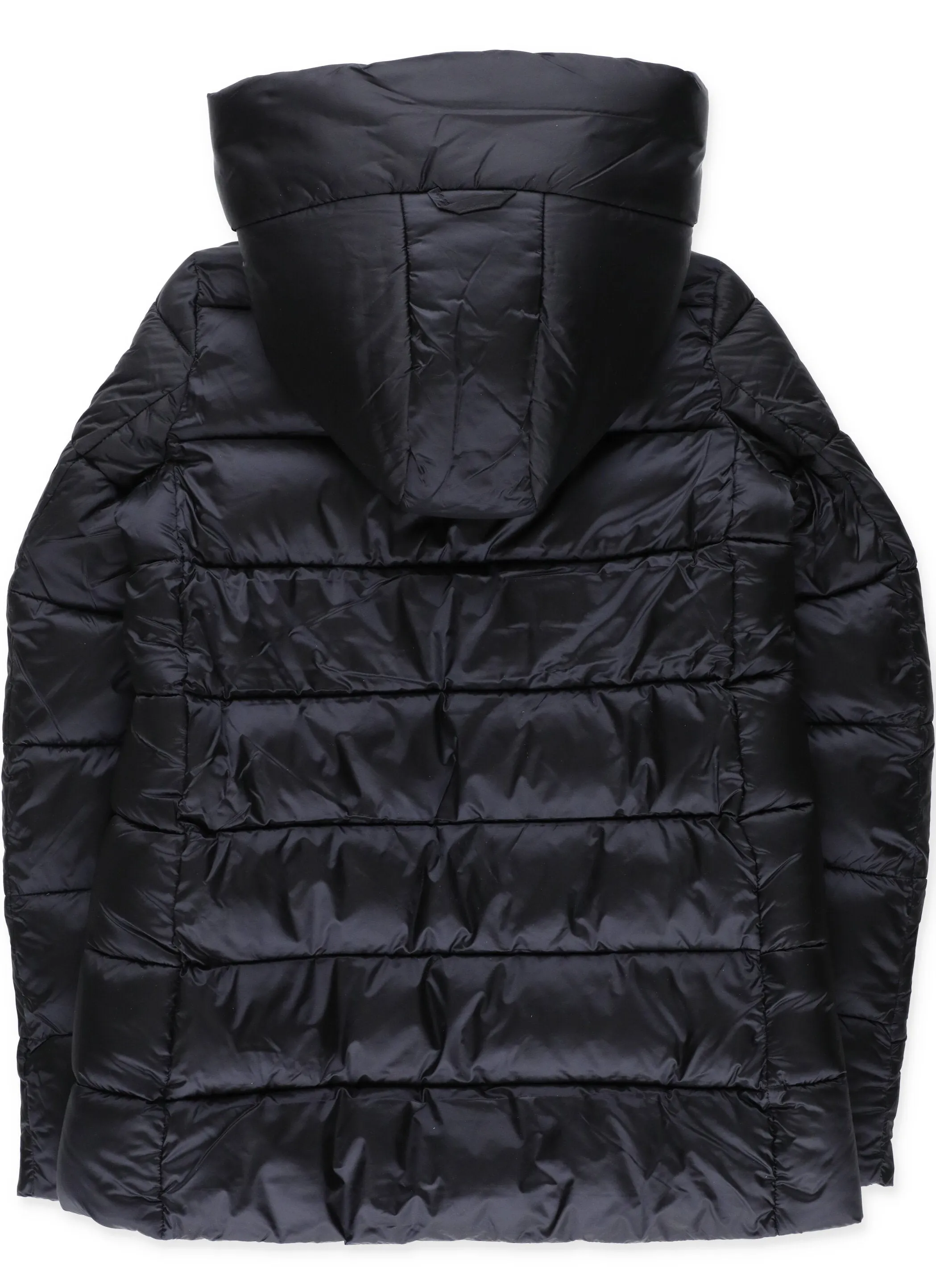 Save The Duck Kids Logo Patch Hooded Puffer Jacket