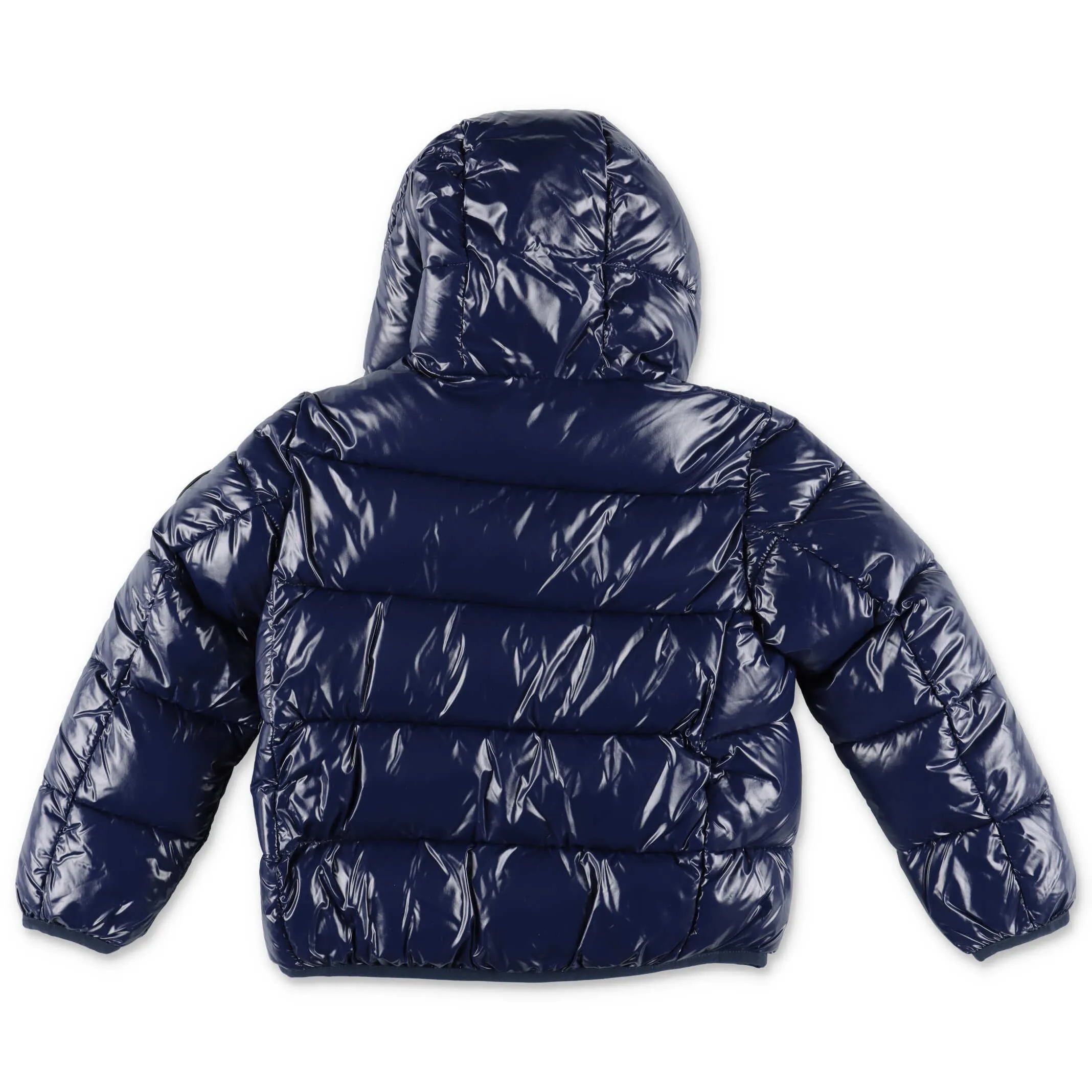 Save The Duck Kids Logo Printed Hooded Jacket