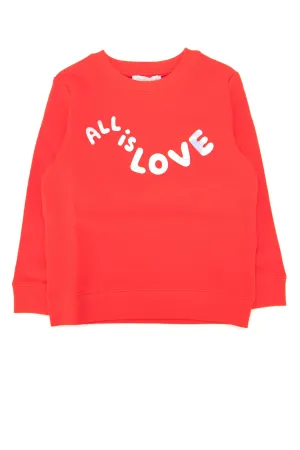 Stella McCartney Kids All Is Love Print Sweatshirt
