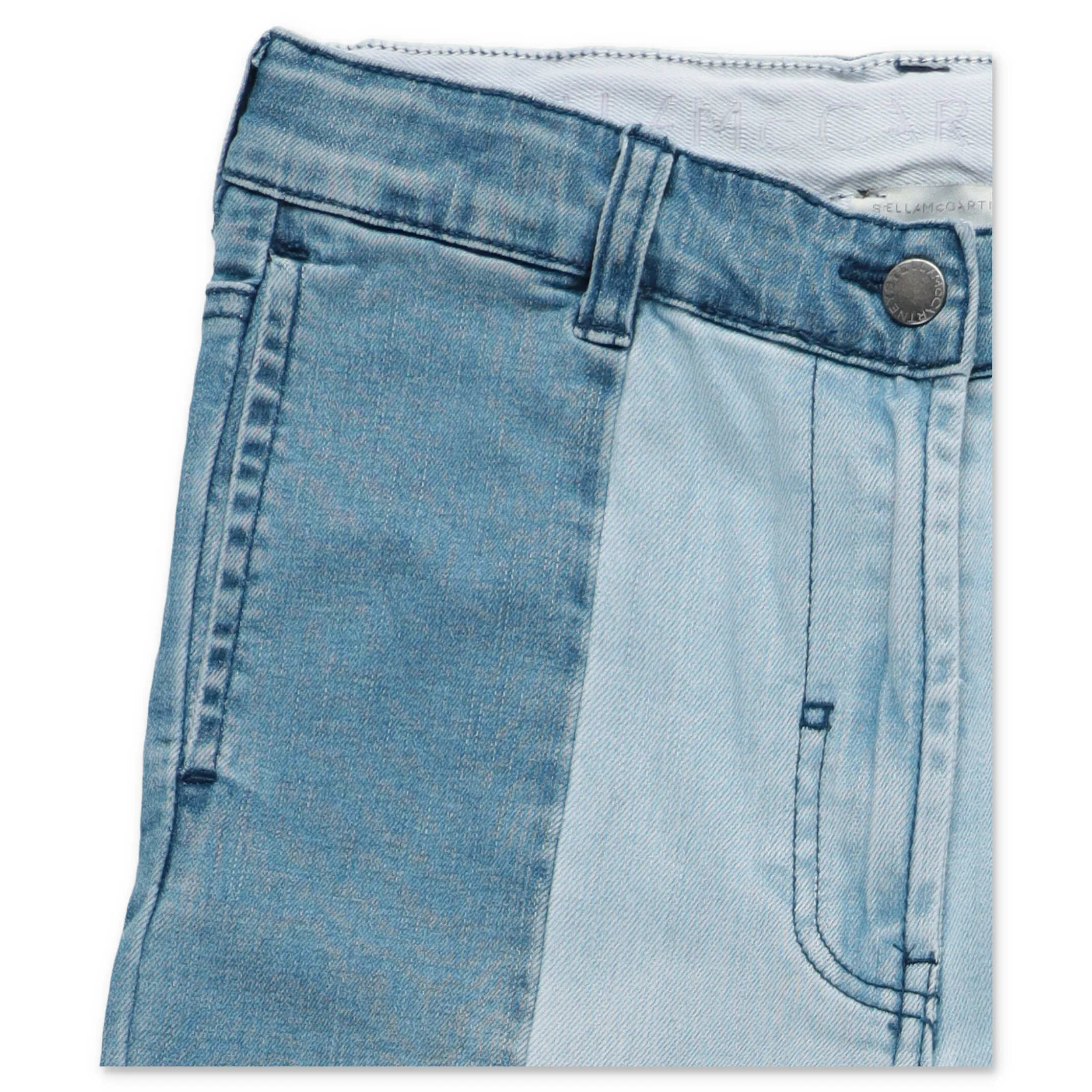 Stella McCartney Kids Bicolour Wide Leg Jeans