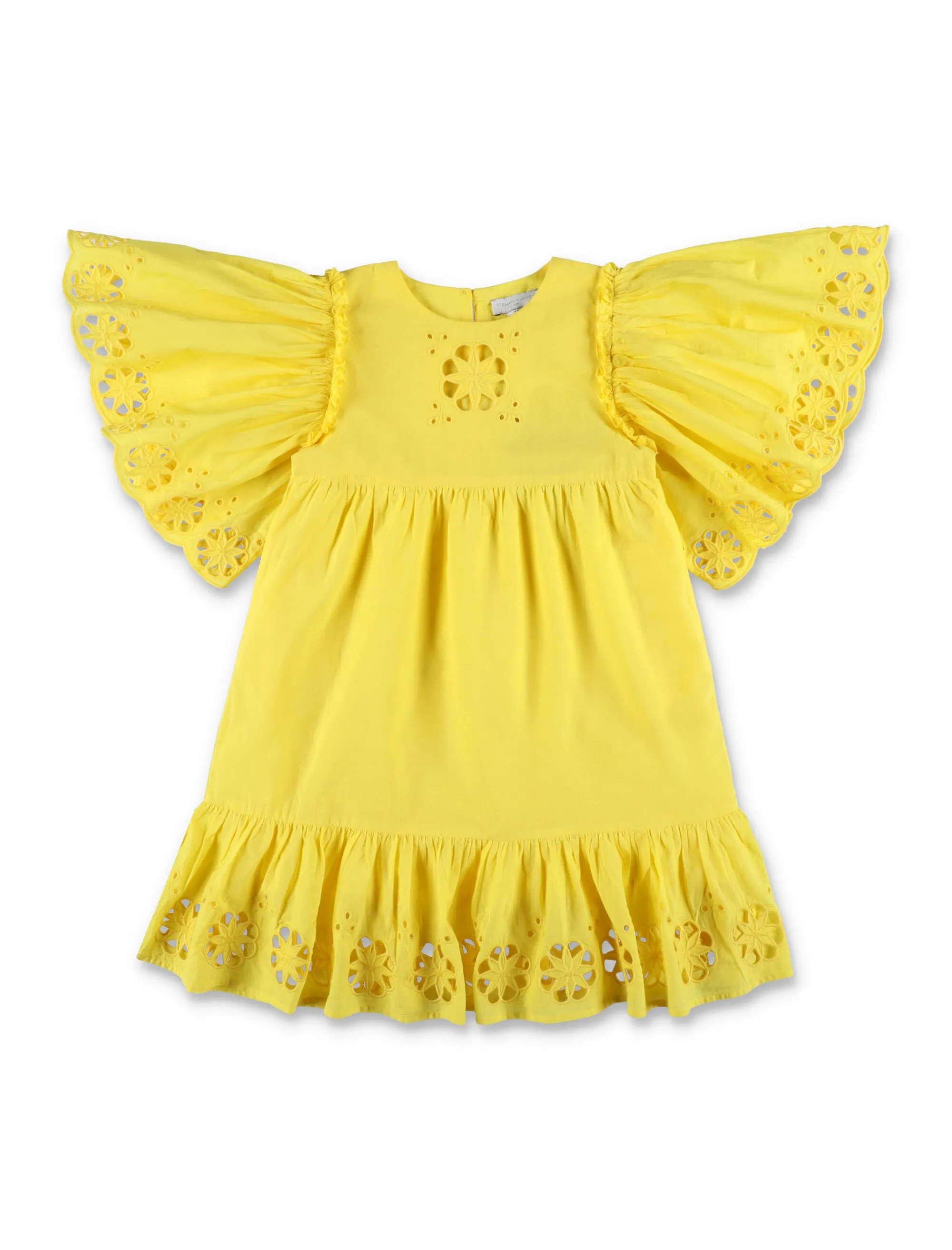 Stella McCartney Kids Broderie Anglaise Round-Neck Dress