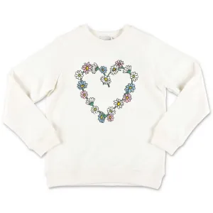 Stella McCartney Kids Daisy Heart Sweatshirt