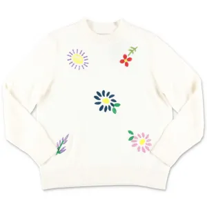 Stella McCartney Kids Embroidered Flowers Oversized Jumper