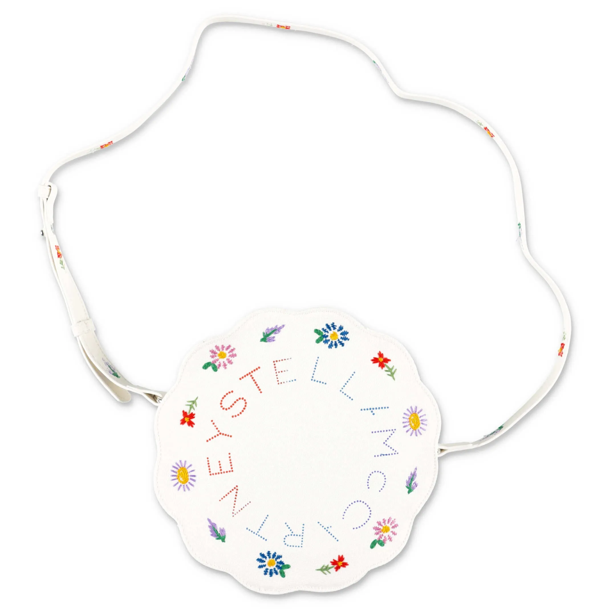 Stella McCartney Kids Embroidered Flowers Shoulder Bag