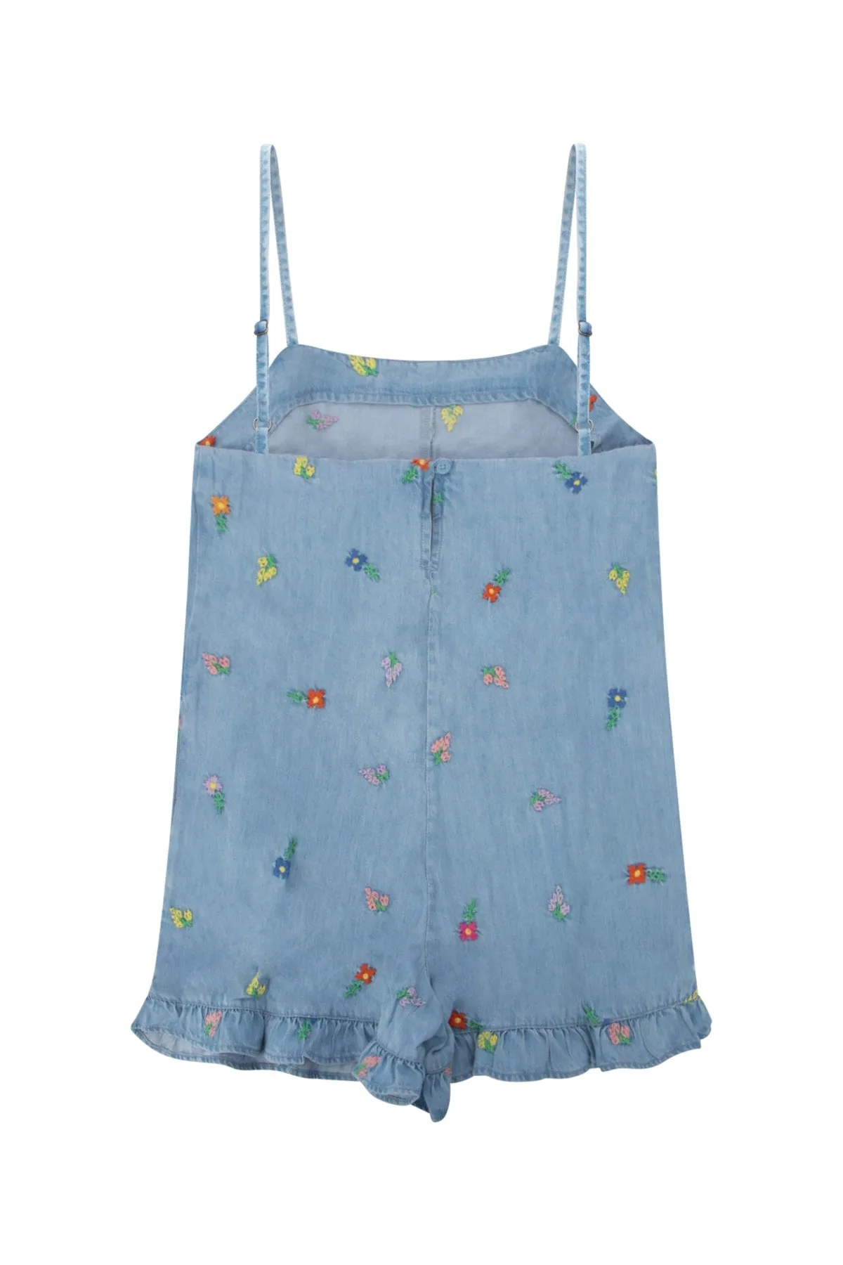Stella McCartney Kids Floral Embroidered Sleeveless Playsuit