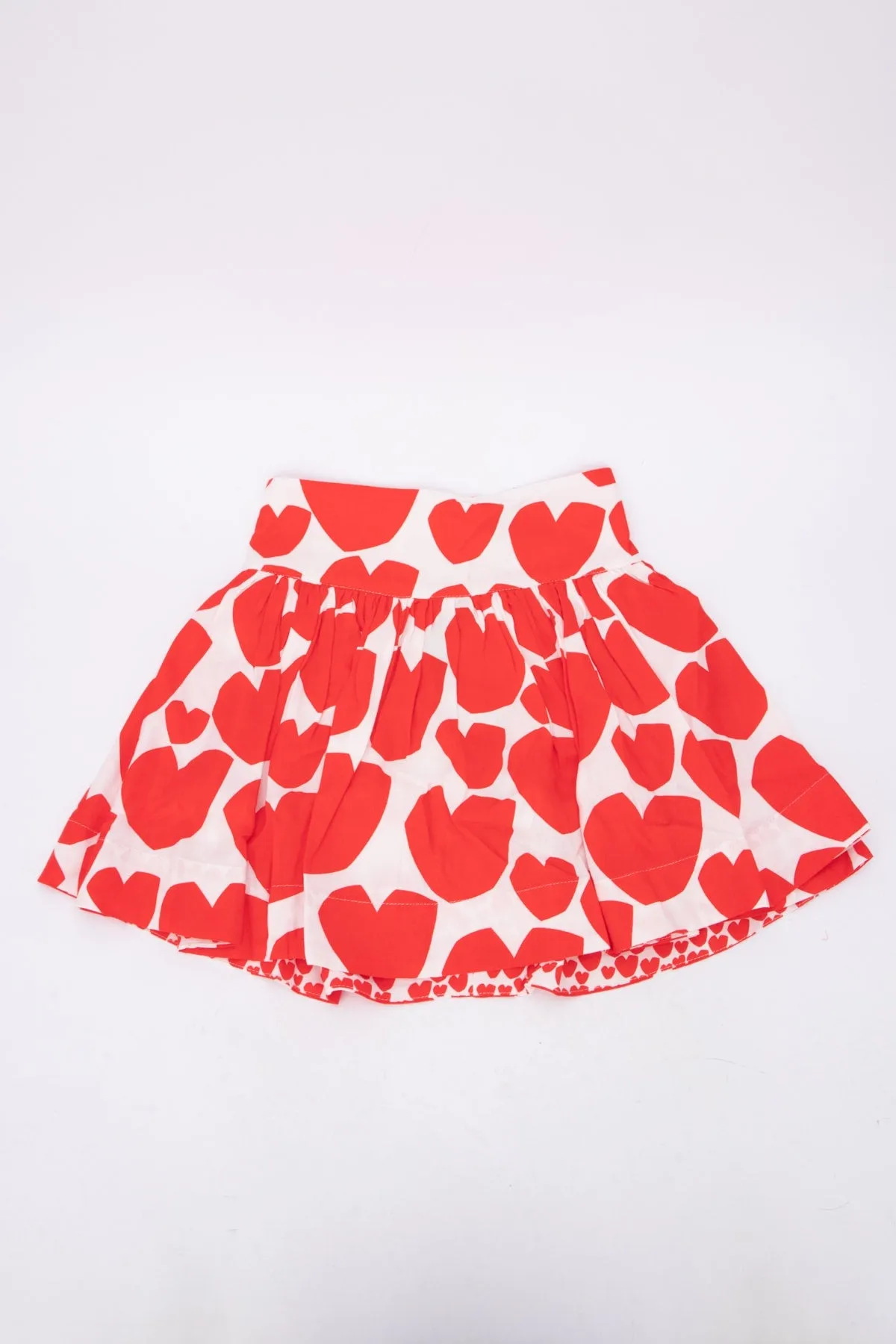 Stella McCartney Kids Hearts Print Pleated Skirt