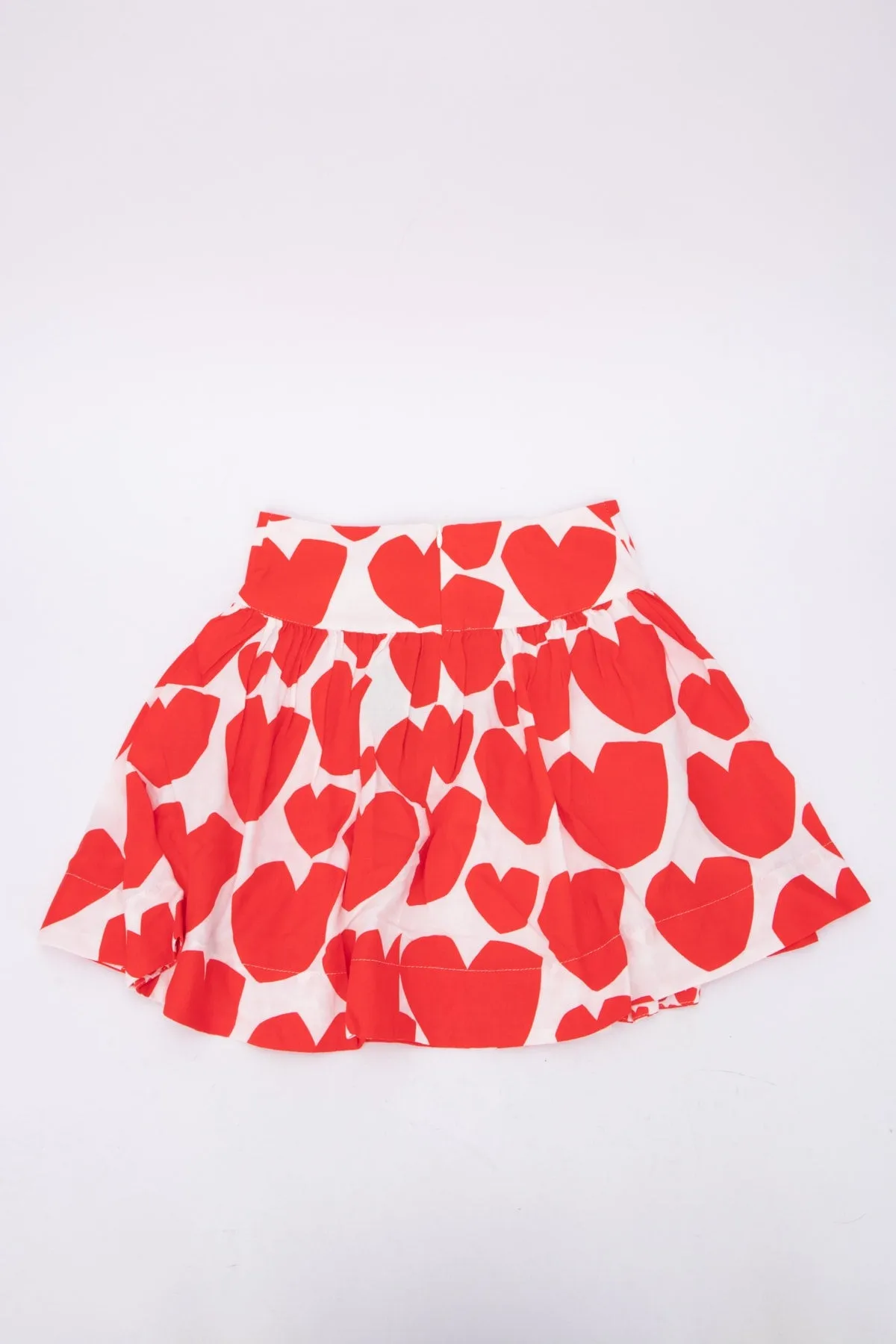 Stella McCartney Kids Hearts Print Pleated Skirt