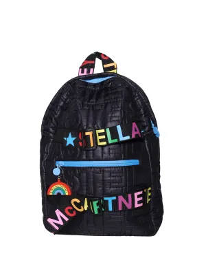 Stella McCartney Kids Logo Detailed Quilted Backpack