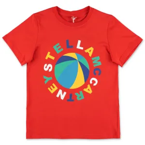 Stella McCartney Kids Logo Printed Crewneck T-Shirt
