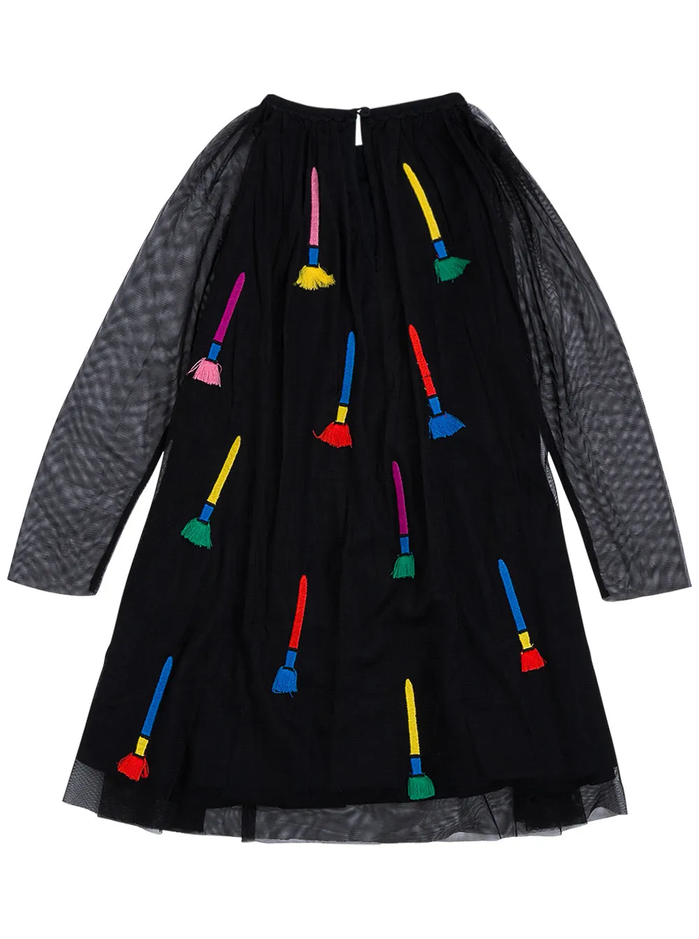 Stella McCartney Kids Paintbrush Embroidered Dress