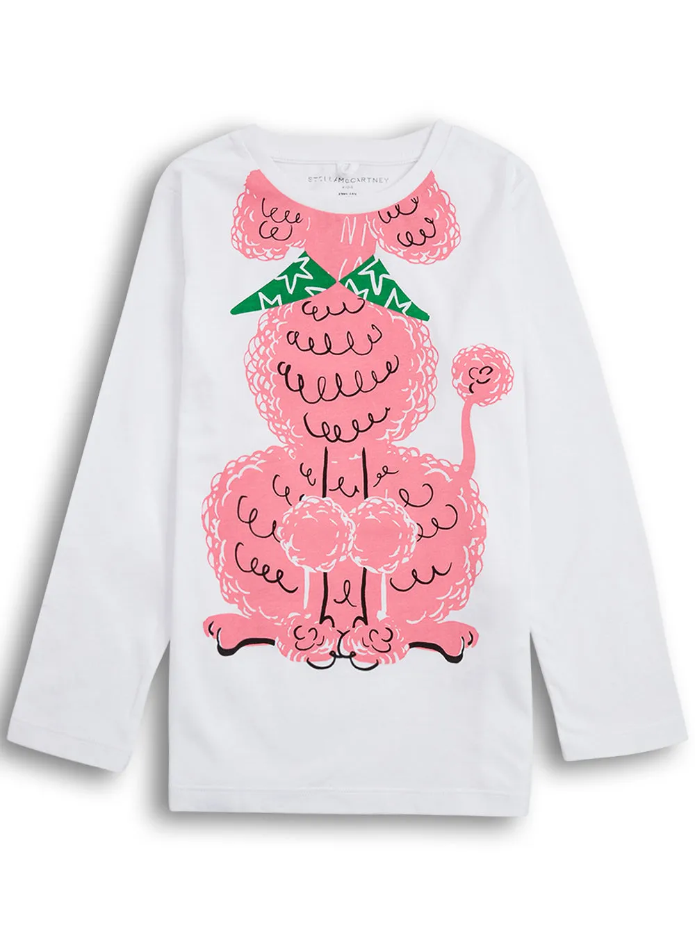 Stella McCartney Kids Poodle Printed Long Sleeve T-Shirt