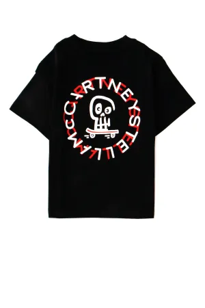 Stella McCartney Kids Skull Logo Print T-Shirt