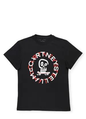 Stella McCartney Kids Skull Logo Print T-Shirt