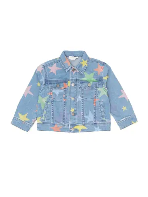 Stella McCartney Kids Star Print Buttoned Denim Jacket