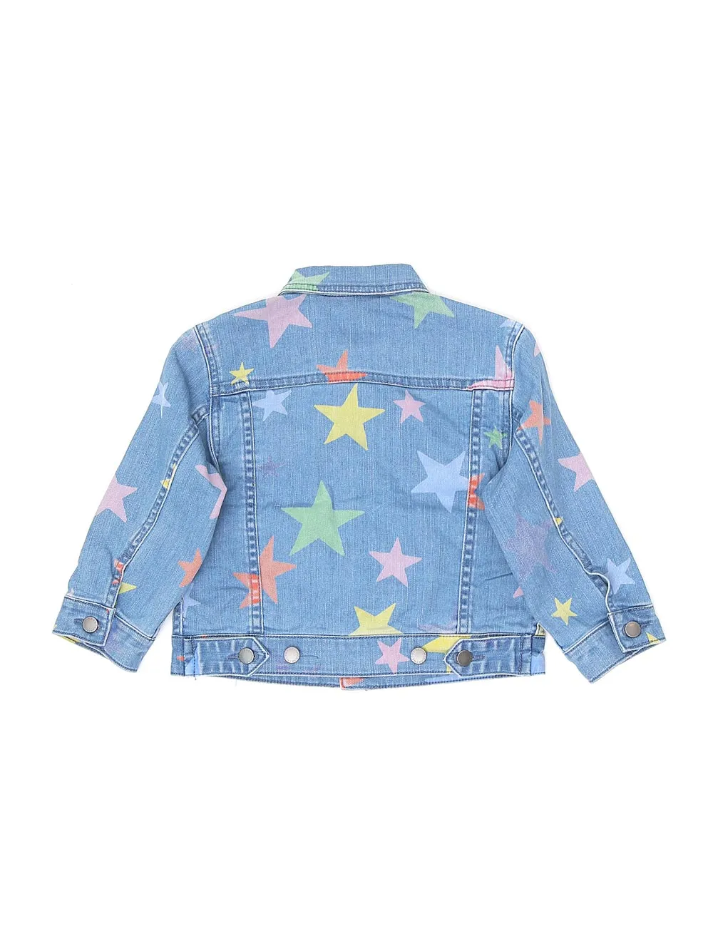 Stella McCartney Kids Star Print Buttoned Denim Jacket