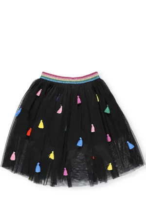 Stella McCartney Kids Tassel Embellished Tulle Skirt