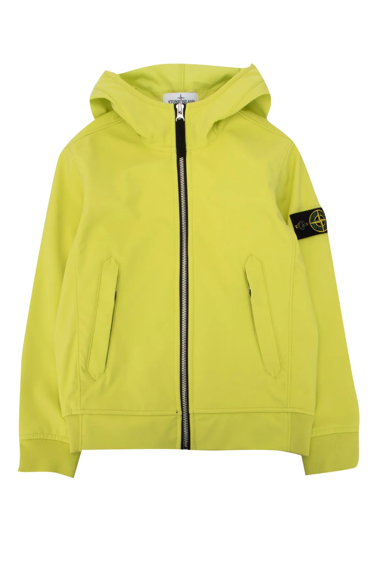 Stone Island Junior Logo Patch Hooded Jacket