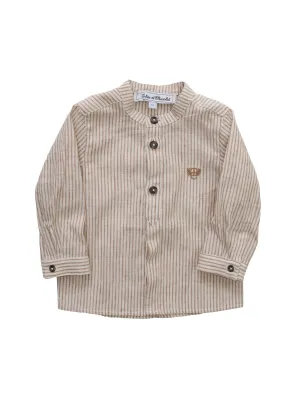 Tartine et Chocolat Striped Logo Embroidered Shirt