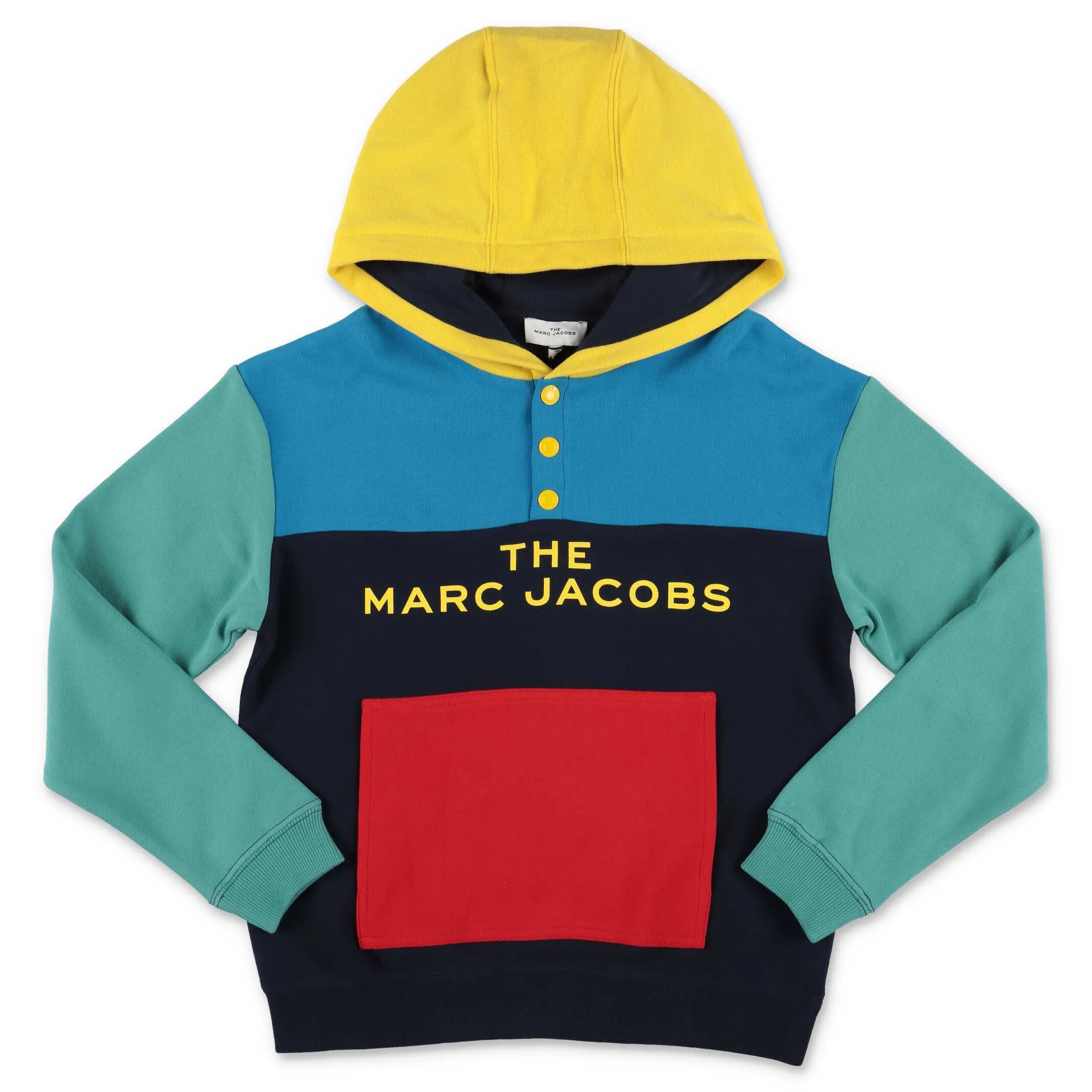 The Marc Jacobs Kids Logo Printed Colourblock Hoodie