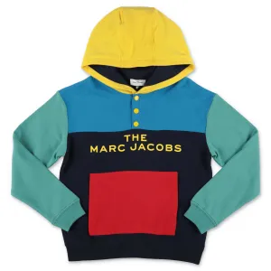 The Marc Jacobs Kids Logo Printed Colourblock Hoodie