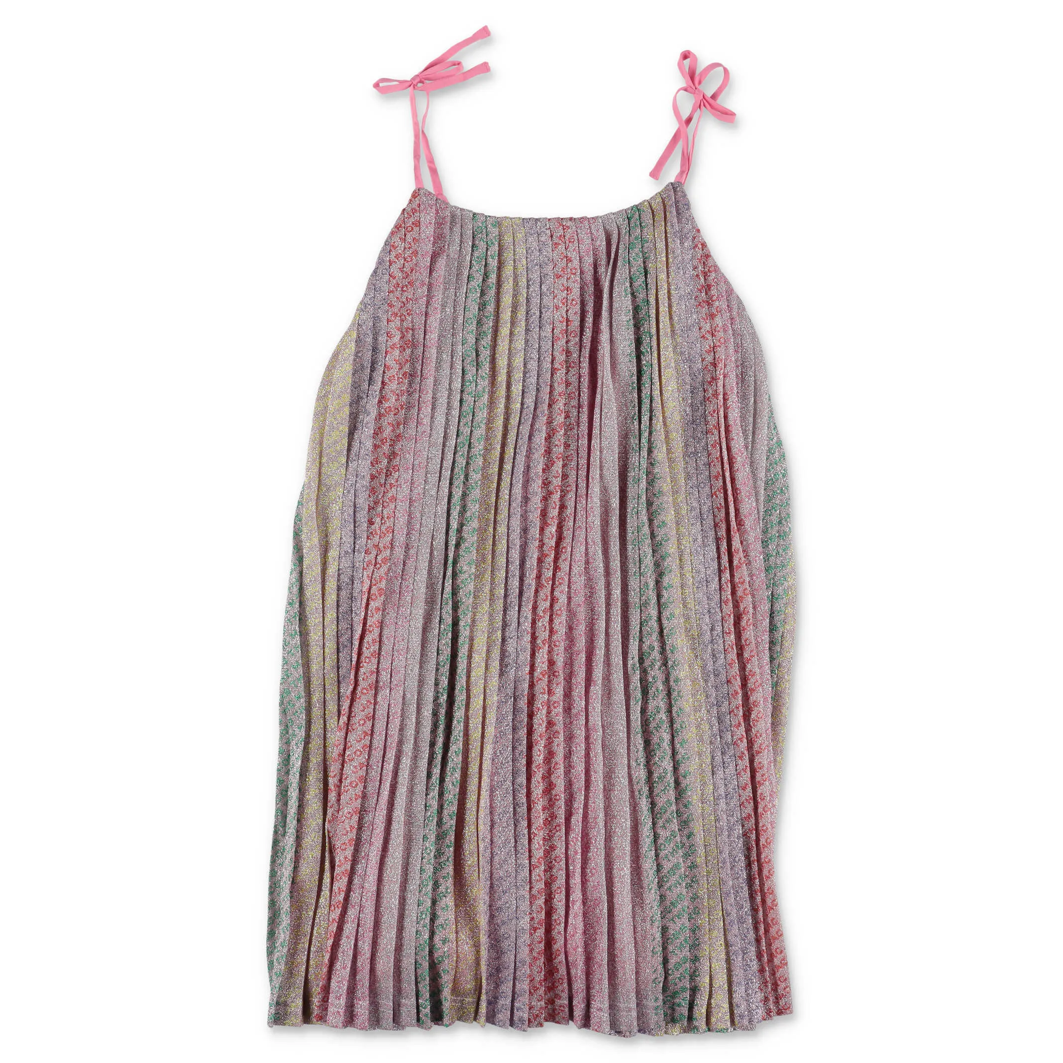 The Marc Jacobs Kids Logo Striped Pleated Dress