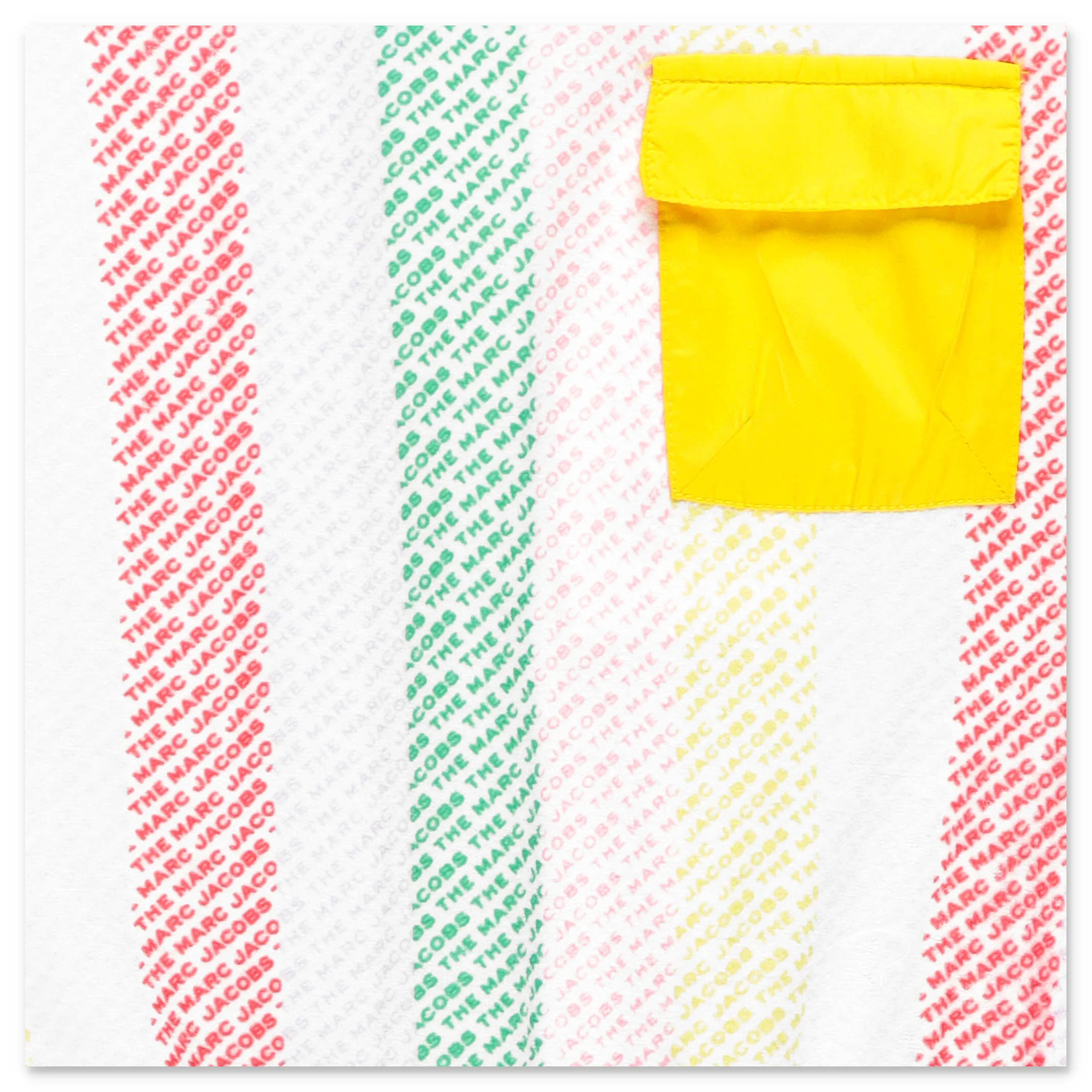 The Marc Jacobs Kids Logo Striped Ruffle Sleeve Dress