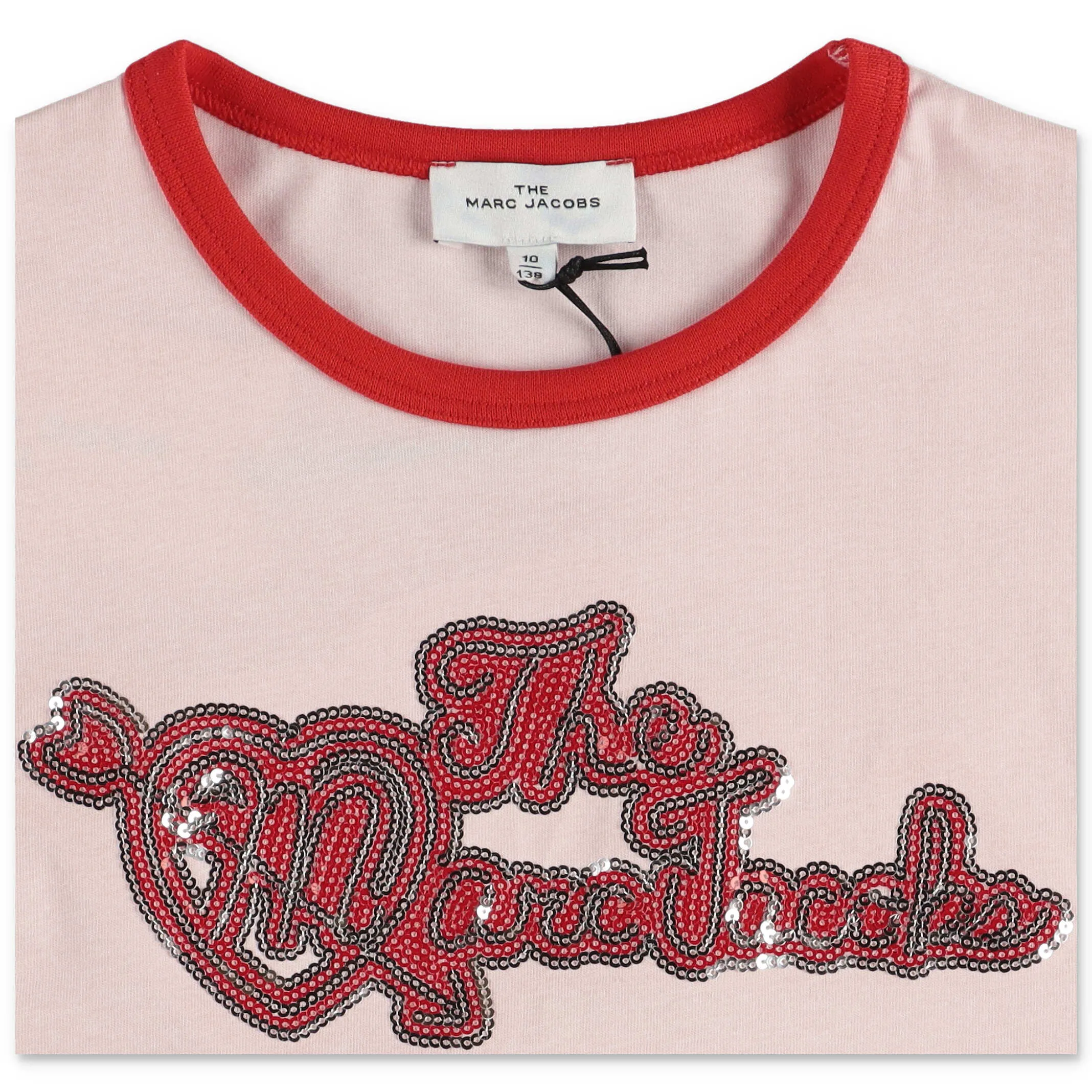 The Marc Jacobs Kids Sequin Embellished Logo T-Shirt