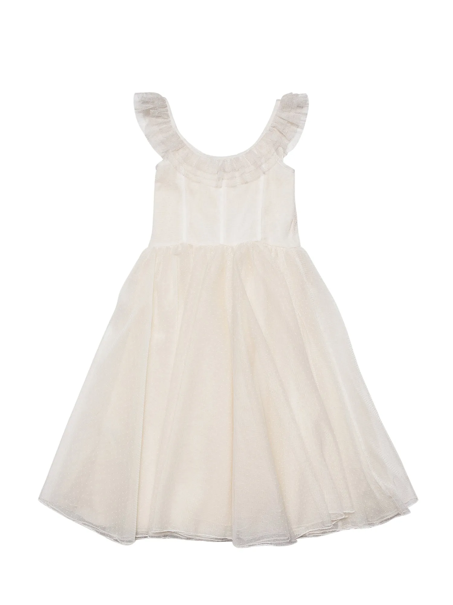 TWINSET Kids Plumetis Tulle Dress