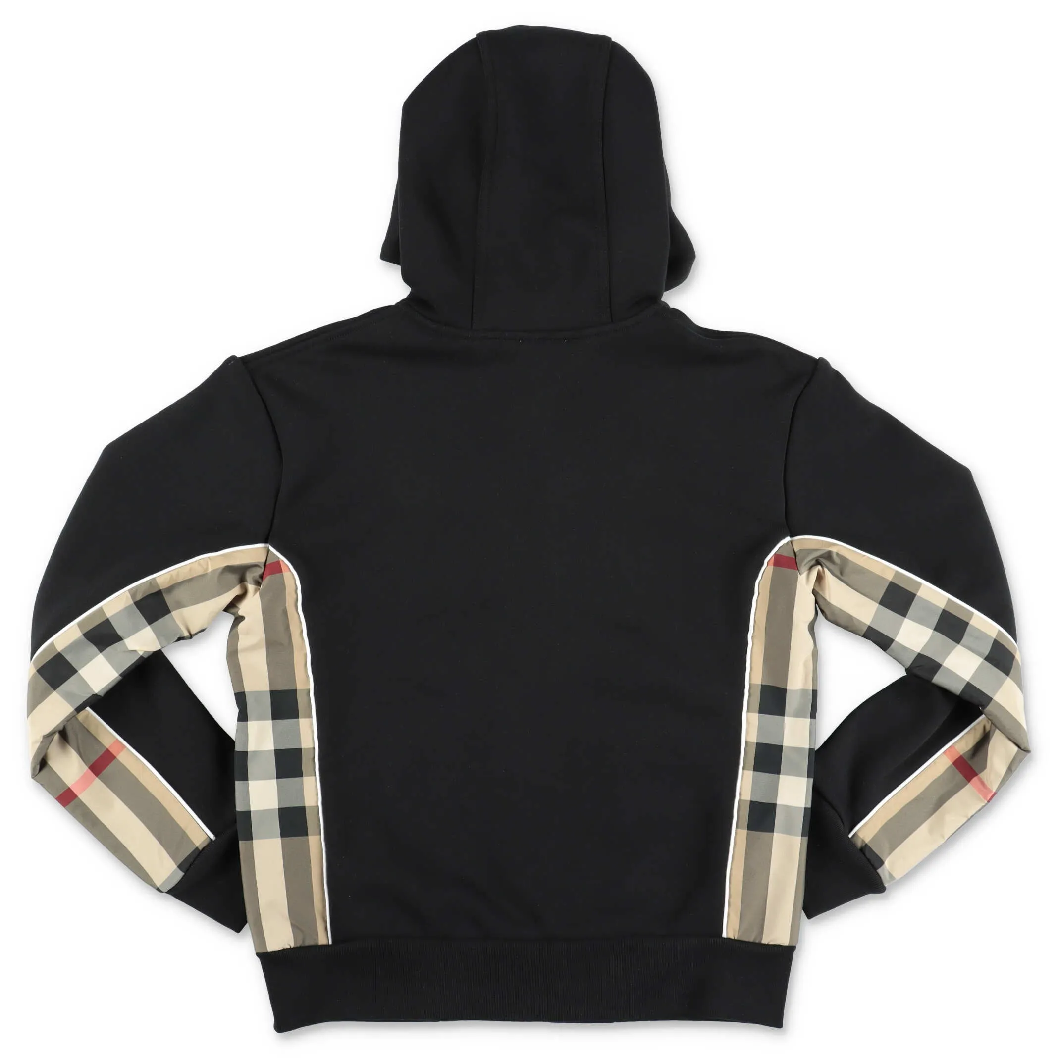 urberry Kids Graham Checked Panelled Zip-Up Hoodie