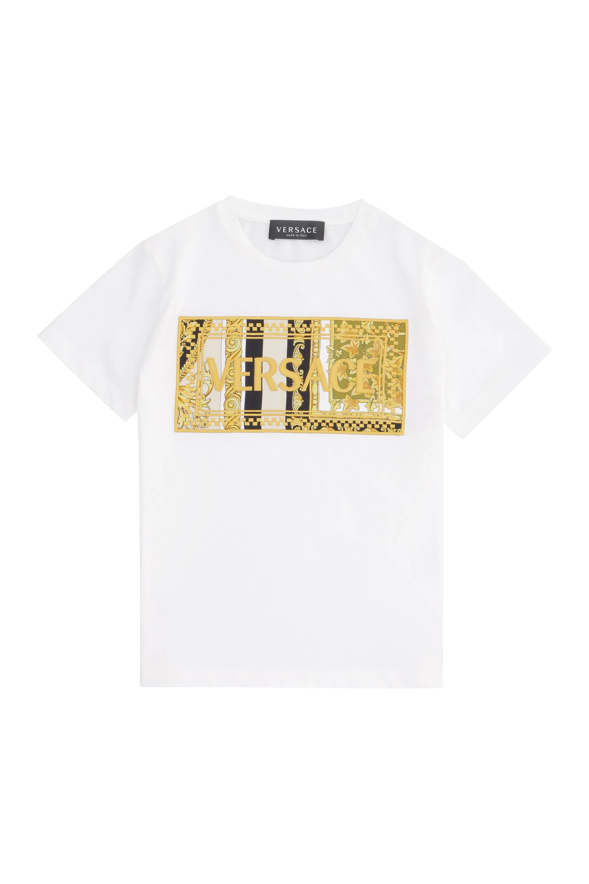 Versace Kids Barocco Embroidered T-Shirt