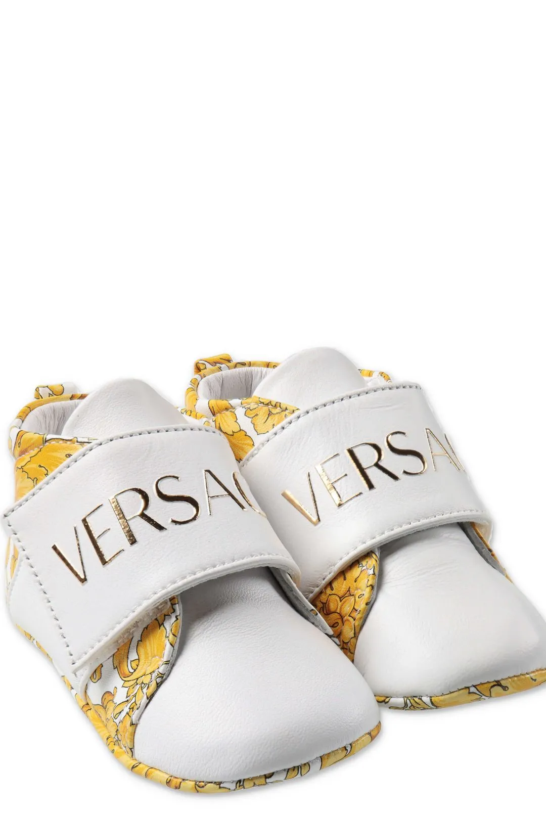Versace Kids Barocco Logo Printed Sneakers