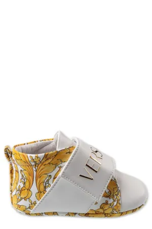 Versace Kids Barocco Logo Printed Sneakers
