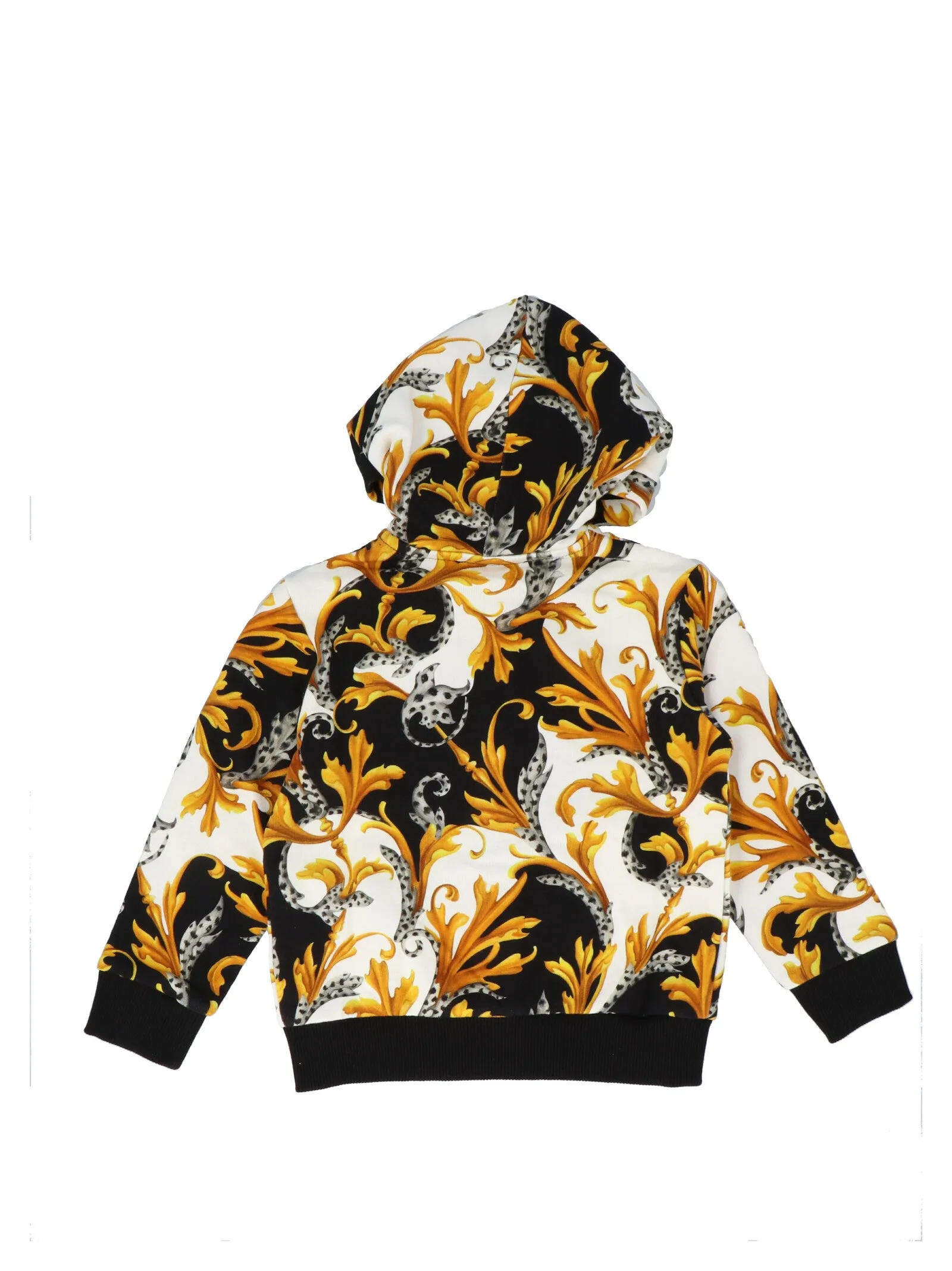 Versace Kids Barocco Printed Hooded Jacket