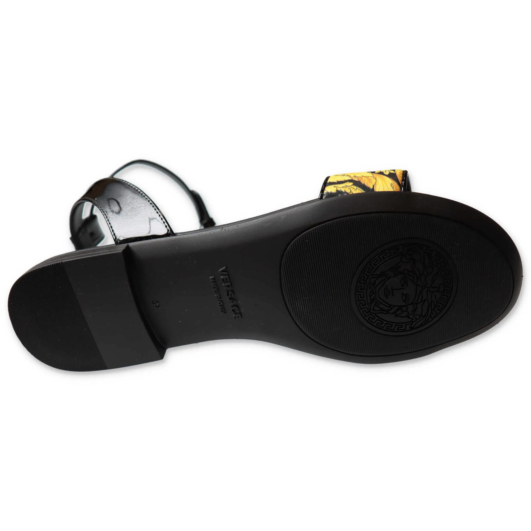 Versace Kids Barocco Printed Strap Sandals