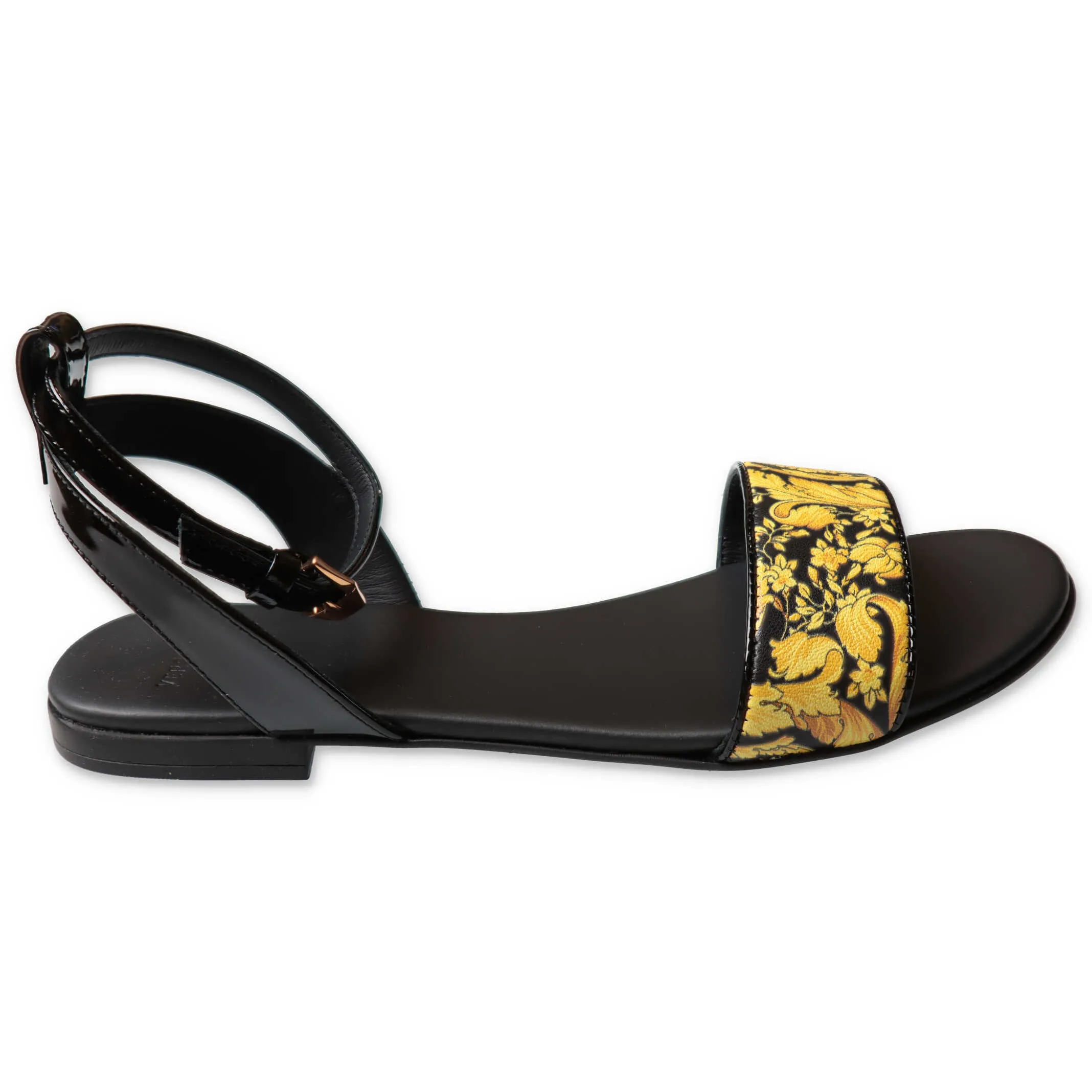 Versace Kids Barocco Printed Strap Sandals
