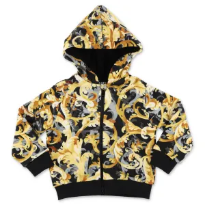 Versace Kids Baroccoflage Printed Hooded Jacket