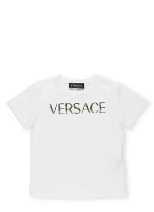 Versace Kids Embellished Logo T-Shirt