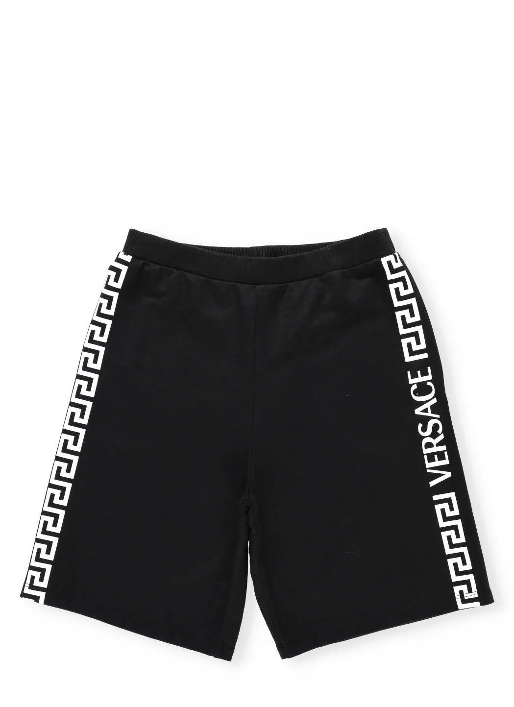 Versace Kids Greca Logo Side Stripe Shorts