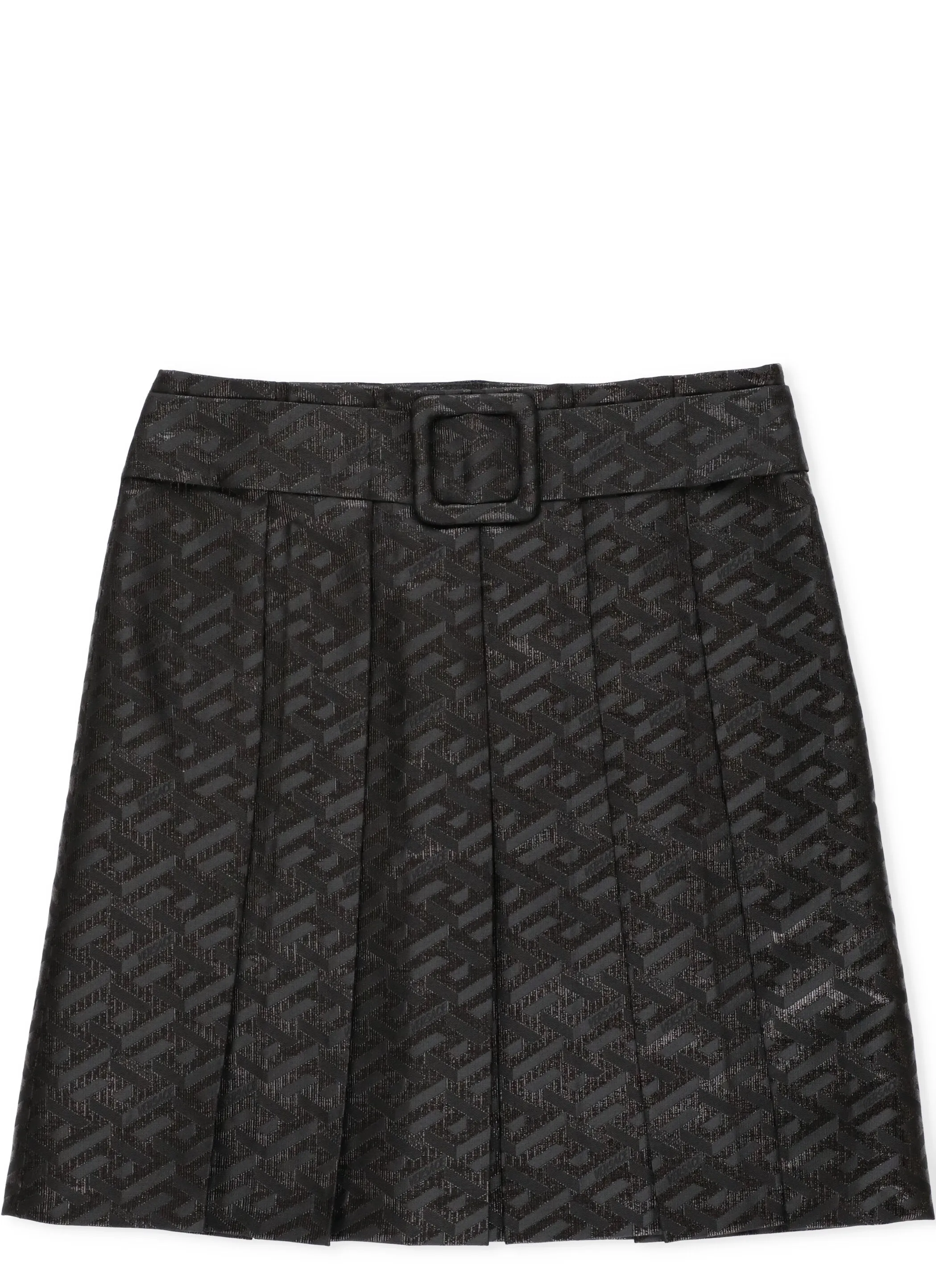 Versace Kids Greca Motif Pleated Skirt
