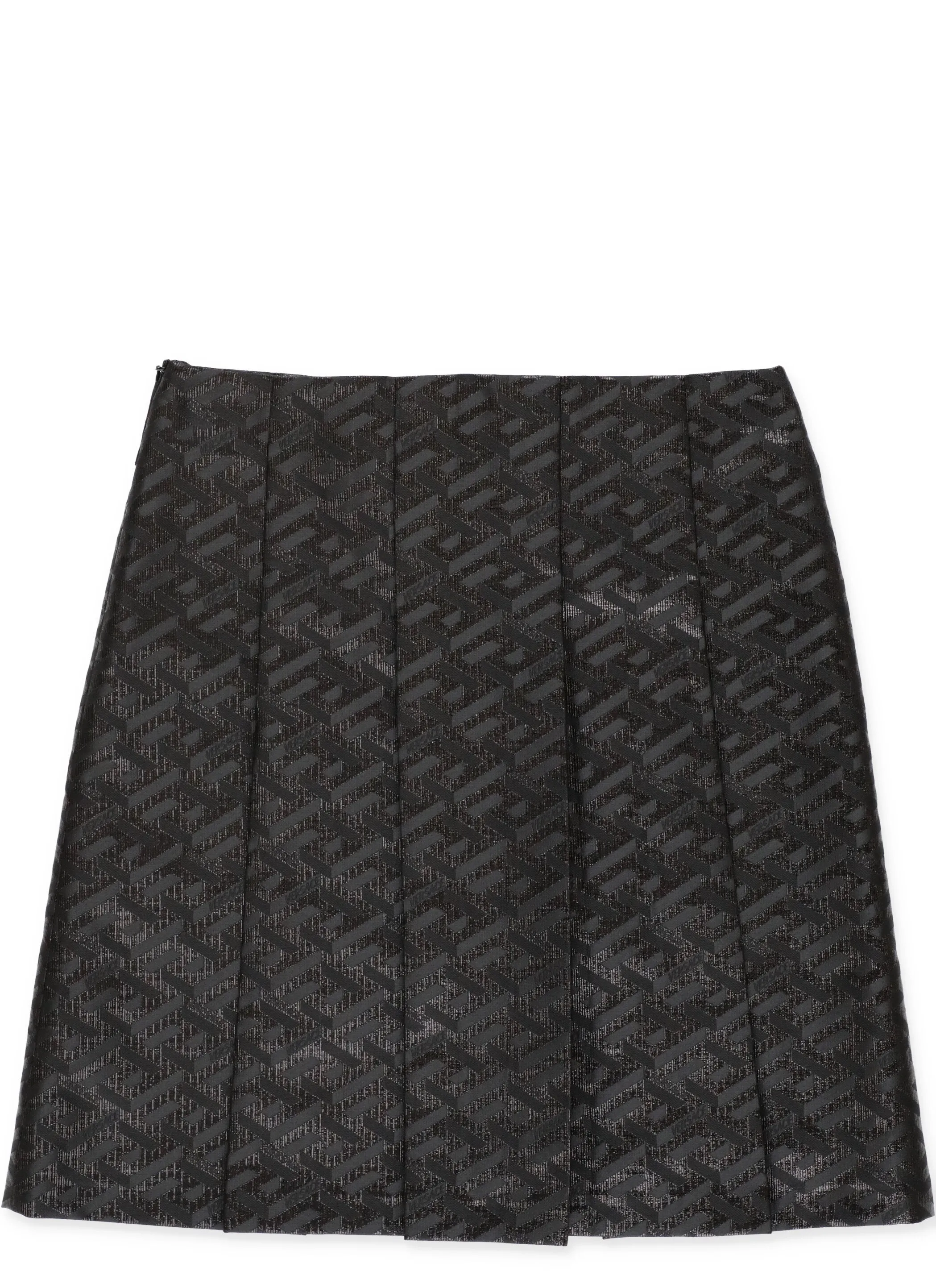 Versace Kids Greca Motif Pleated Skirt