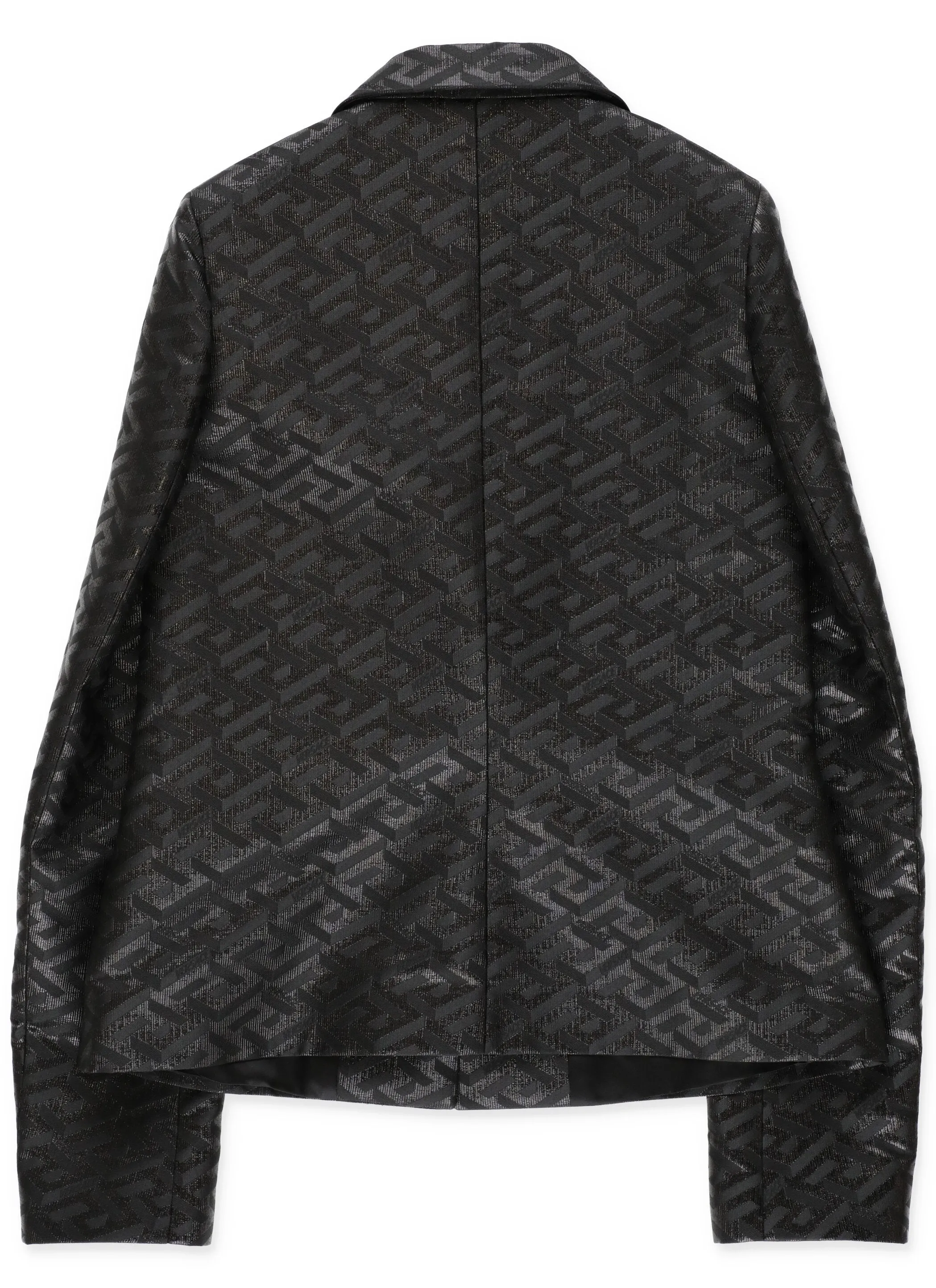 Versace Kids Greca Motif Single Breasted Blazer