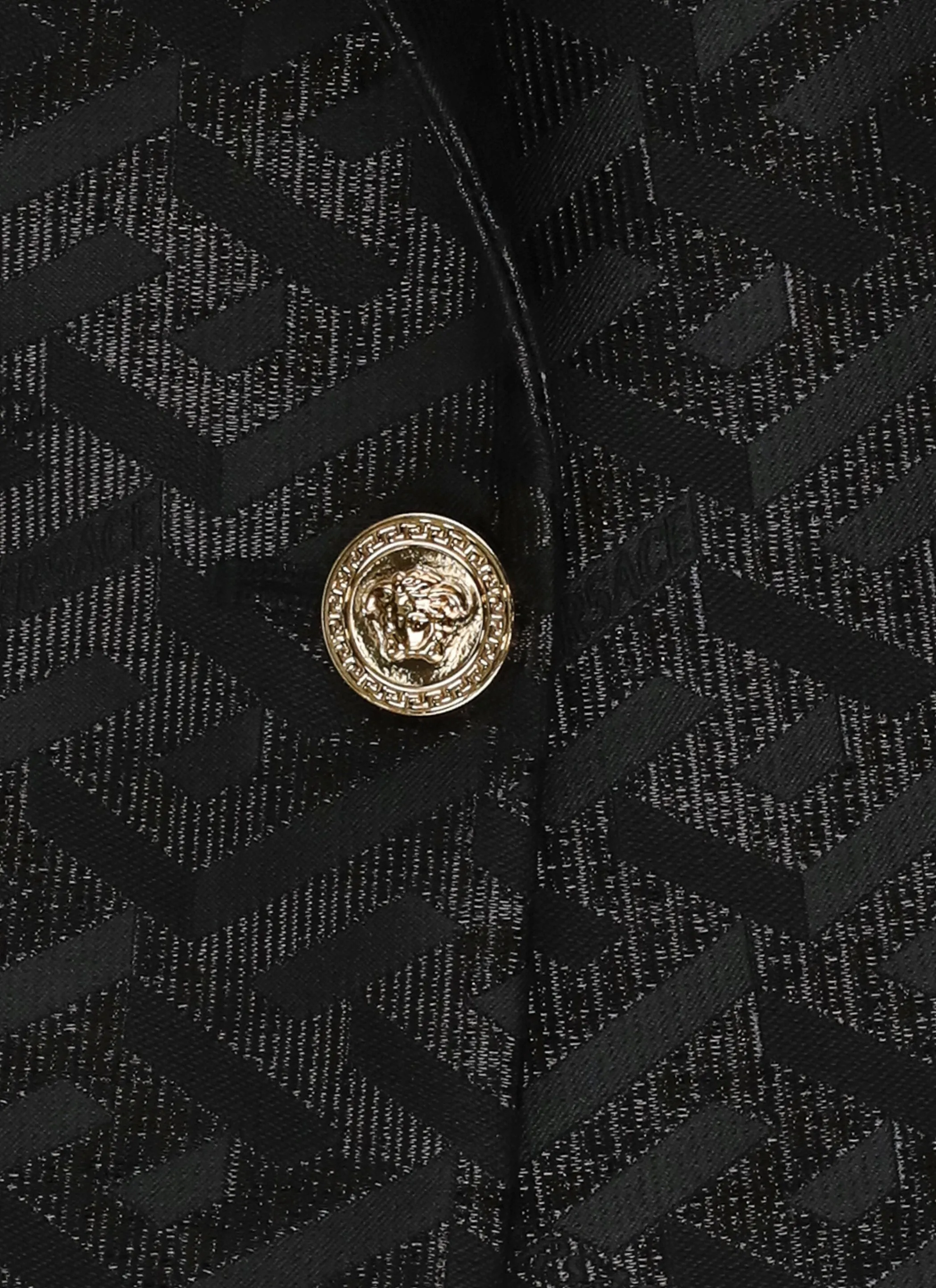 Versace Kids Greca Motif Single Breasted Blazer
