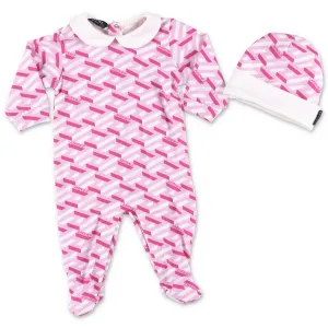 Versace Kids Greca Print Two-Piece Babygrow Set