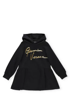 Versace Kids Logo Detail Hoodie Dress