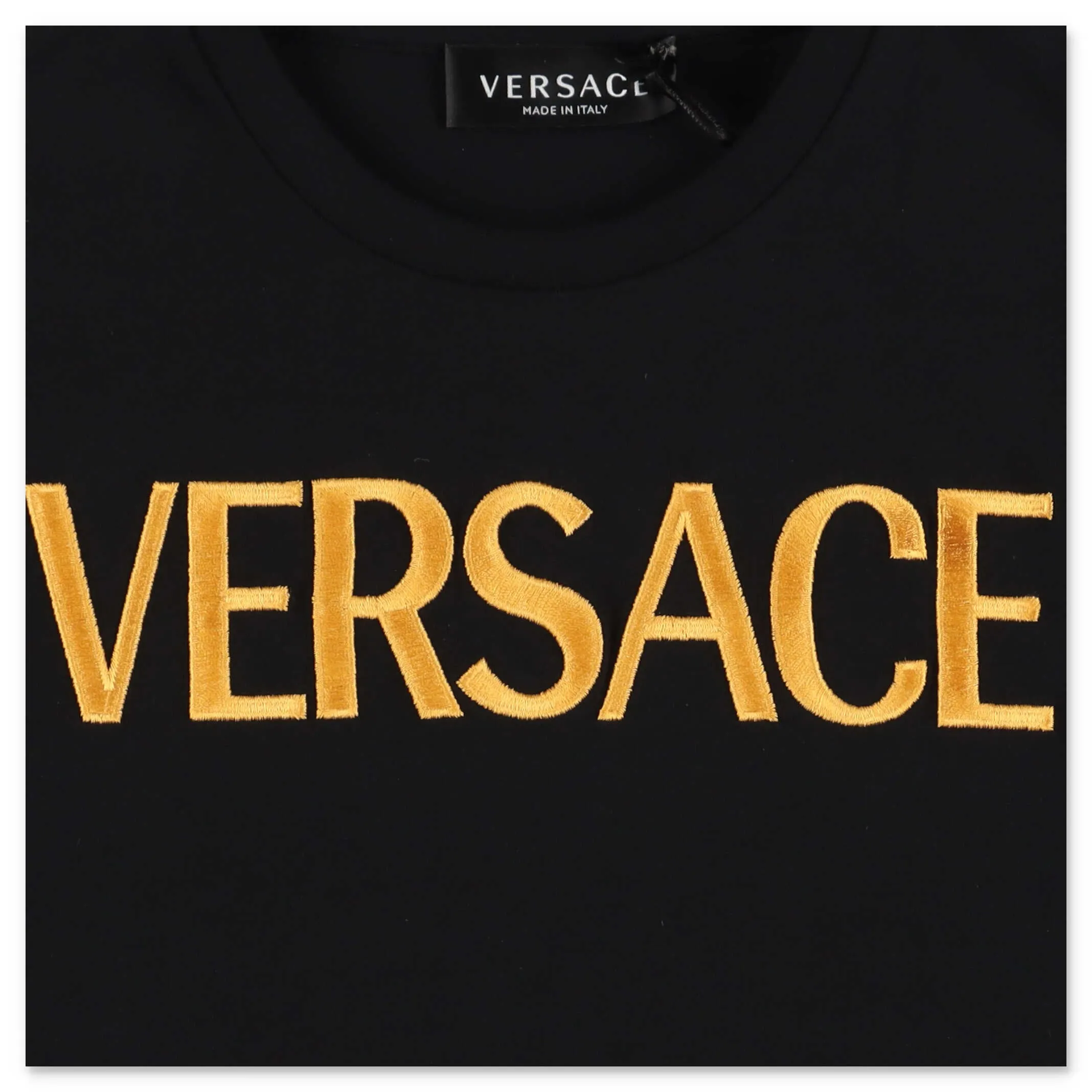 Versace Kids Logo Embroidered T-Shirt